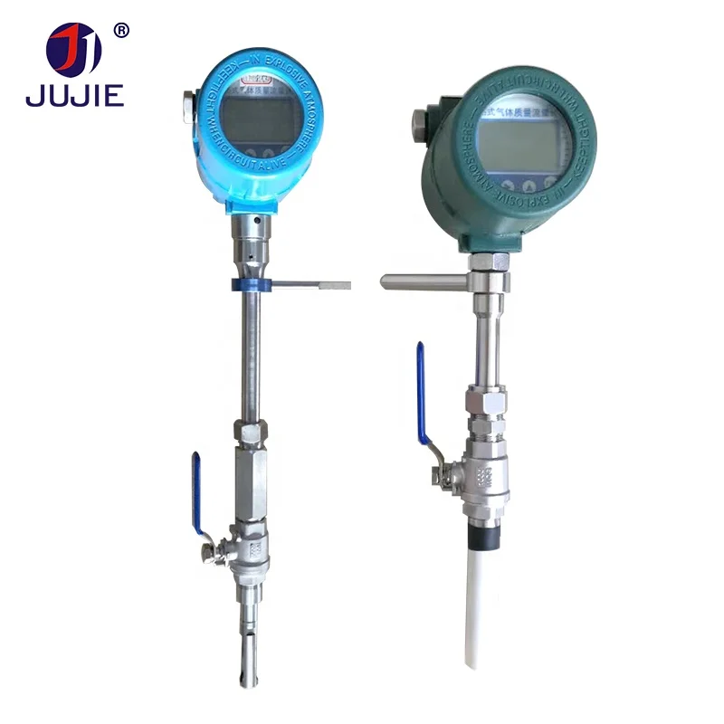 Digital Natural Gas Flowmeter Air Flow Meter SS304 Material 4-20mA RS485 Output