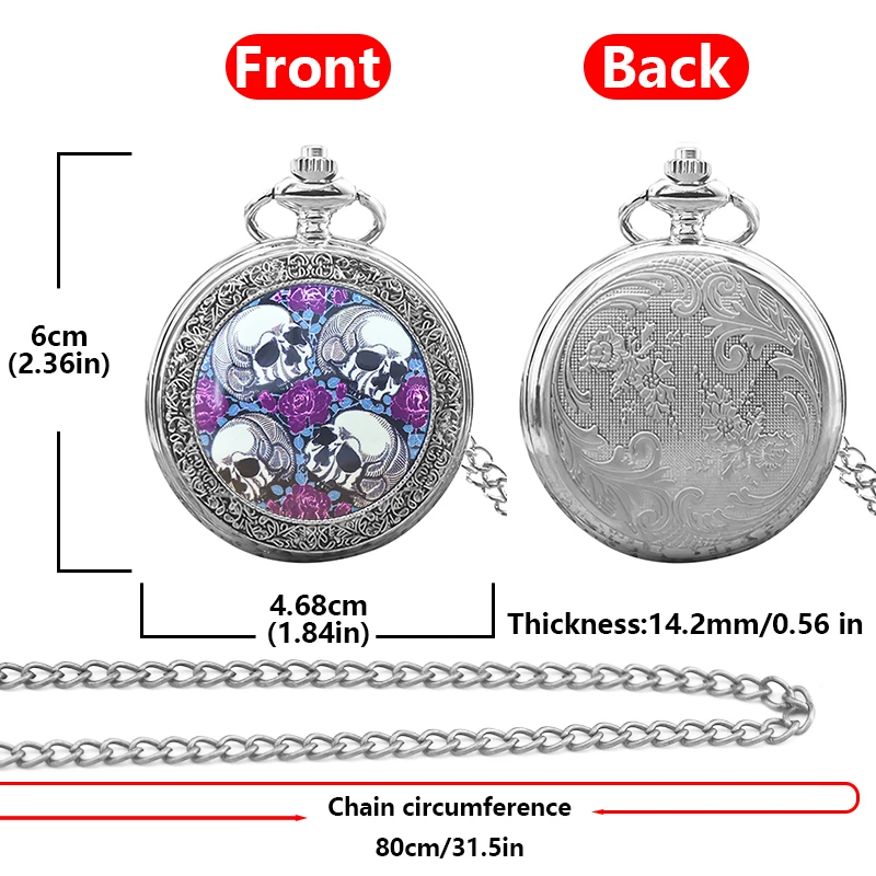 Vintage Bronze Silver Steampunk Clamshell Male And Female Students Gift Quartz Necklace Collection Commemorative Pocket Watch