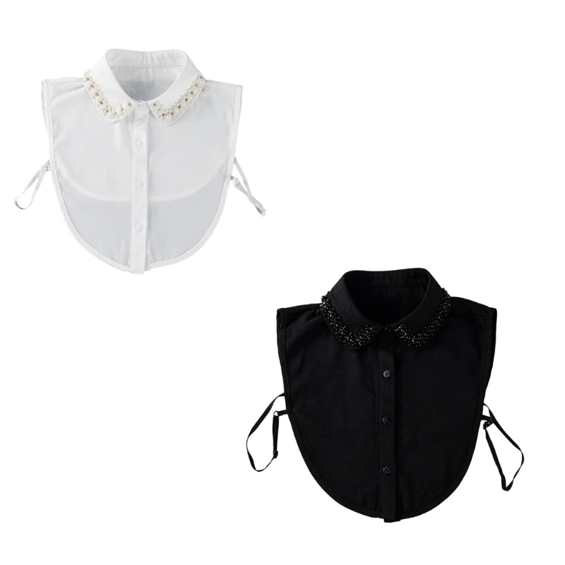 falsa-camicia-elaborata-camicetta-colletto-falso-colletto-gioiello-perle-art