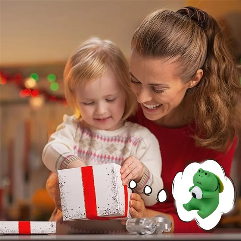 ABXH مصغرة تماثيل راتينج تمثال لطيف الضفدع النحت للخارجية الجنية حديقة وديكور مكتب تمثال تمثال رائعتين