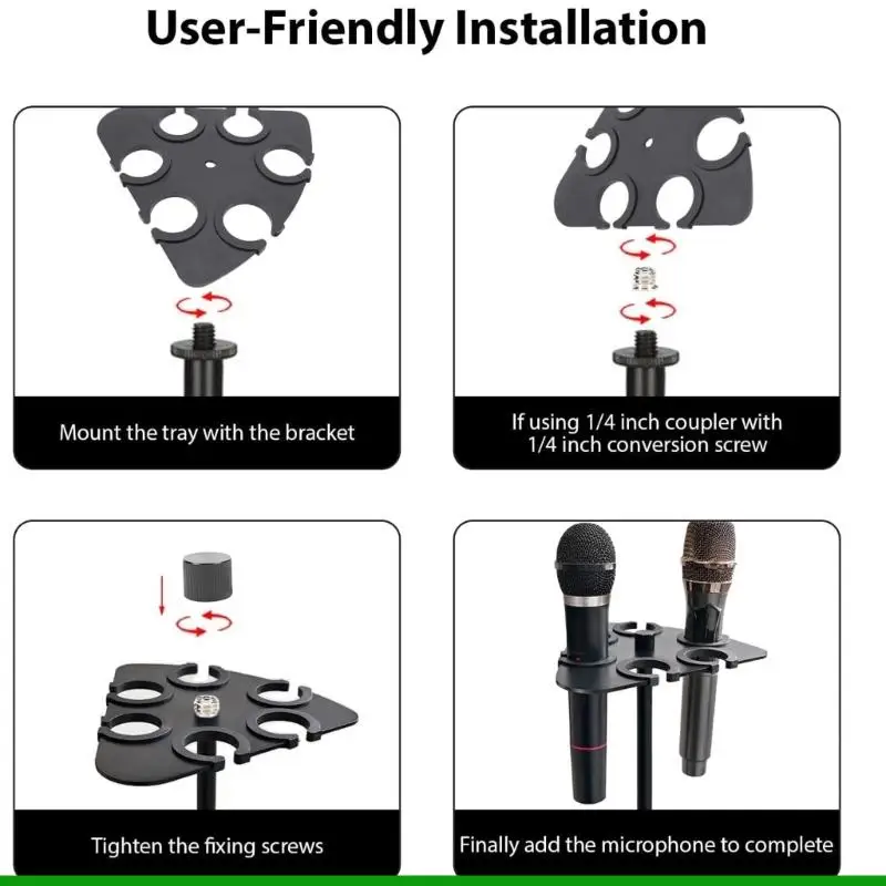 U55C Expert sound Equipment Grip With 3.6cm Space Accommodates Common Handheld Models