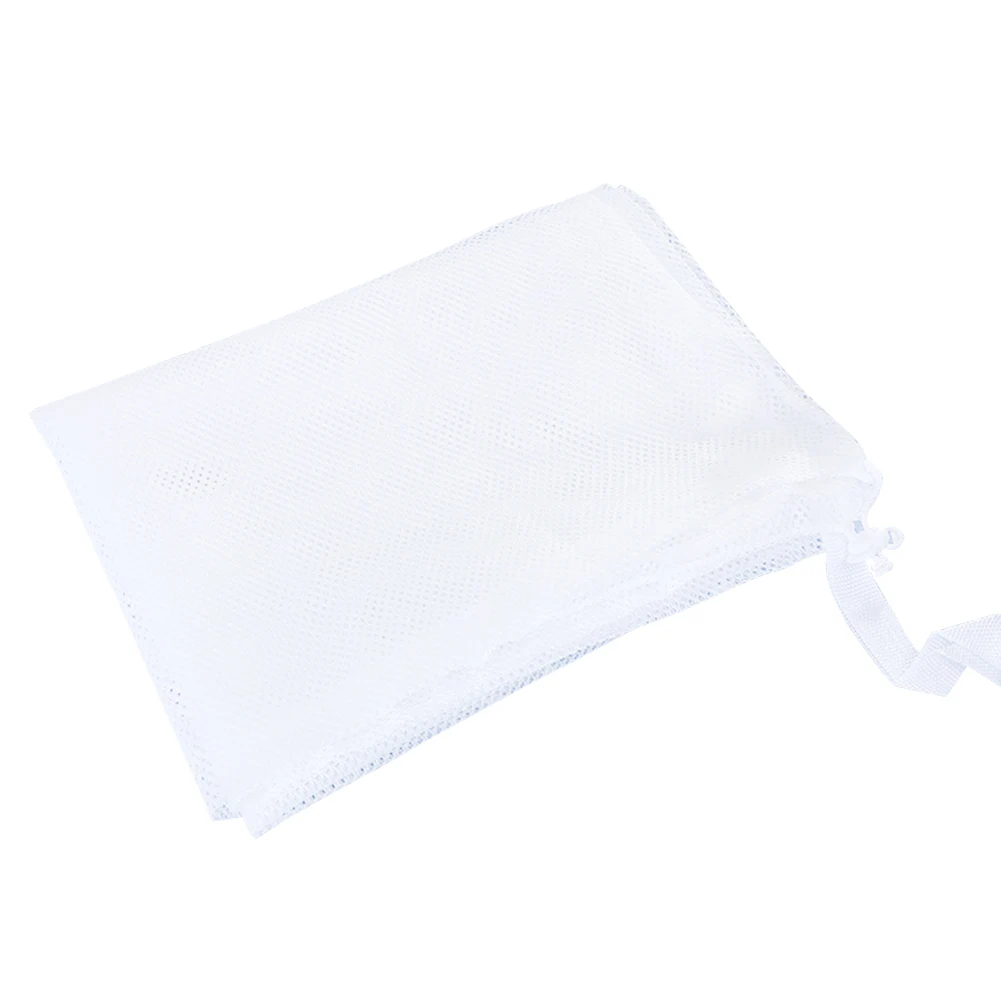 

Breathable Foldable Wear Resistant Net Mesh Pouch Thickened Washing Drawstring Home Storage Bathroom Laundry Bag Large Capacity