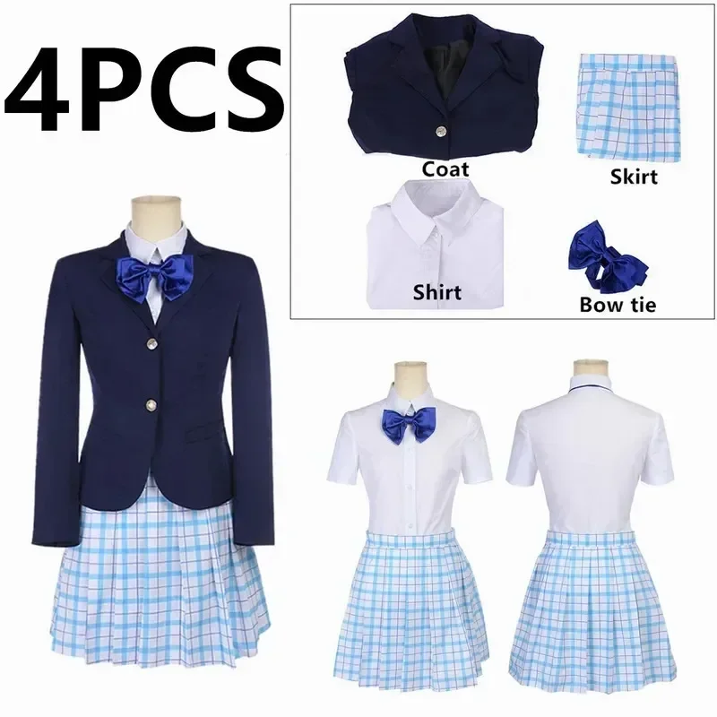 

2026 A Silent voice Shouko Nishimiya Shoko Cosplay Costume Japanese Anime The Shape Of School Uniform Suit Outfit Clothes wig
