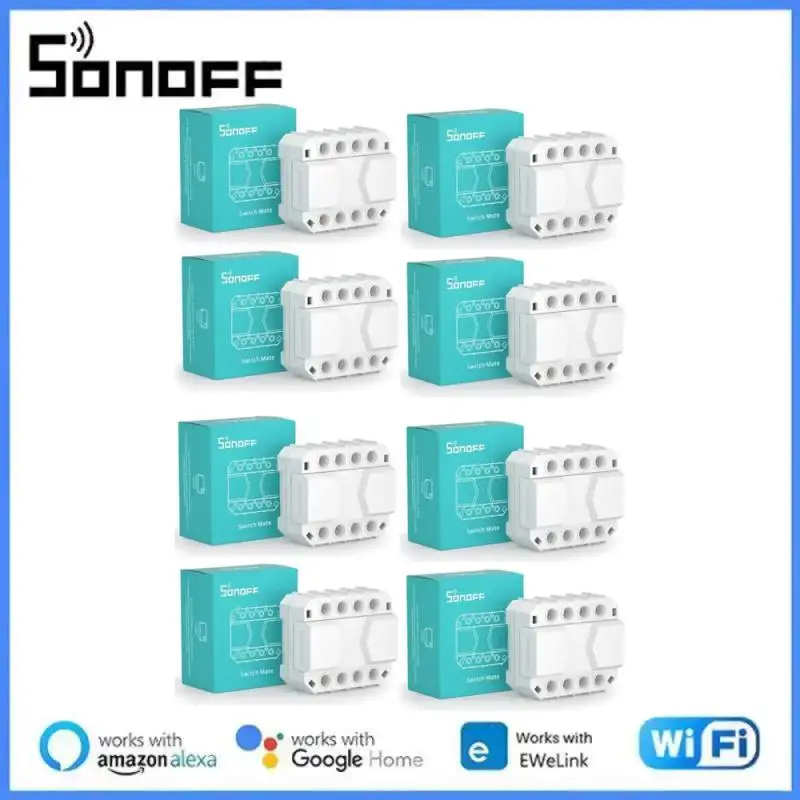 

SONOFF 16A S-MATE Switch Mate MINI R3 Smart Relay Беспроводной пульт дистанционного управления Выключатель света Голосовое управление Розетка Таймер