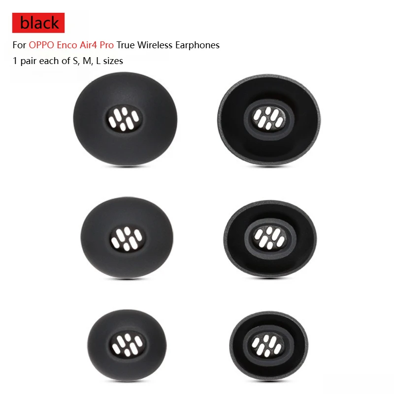 OPPO Enco Air4 Pro TWS용 교체용 실리콘 이어팁 - 소프트 노이즈 차단 이어캡 안전한 착용감