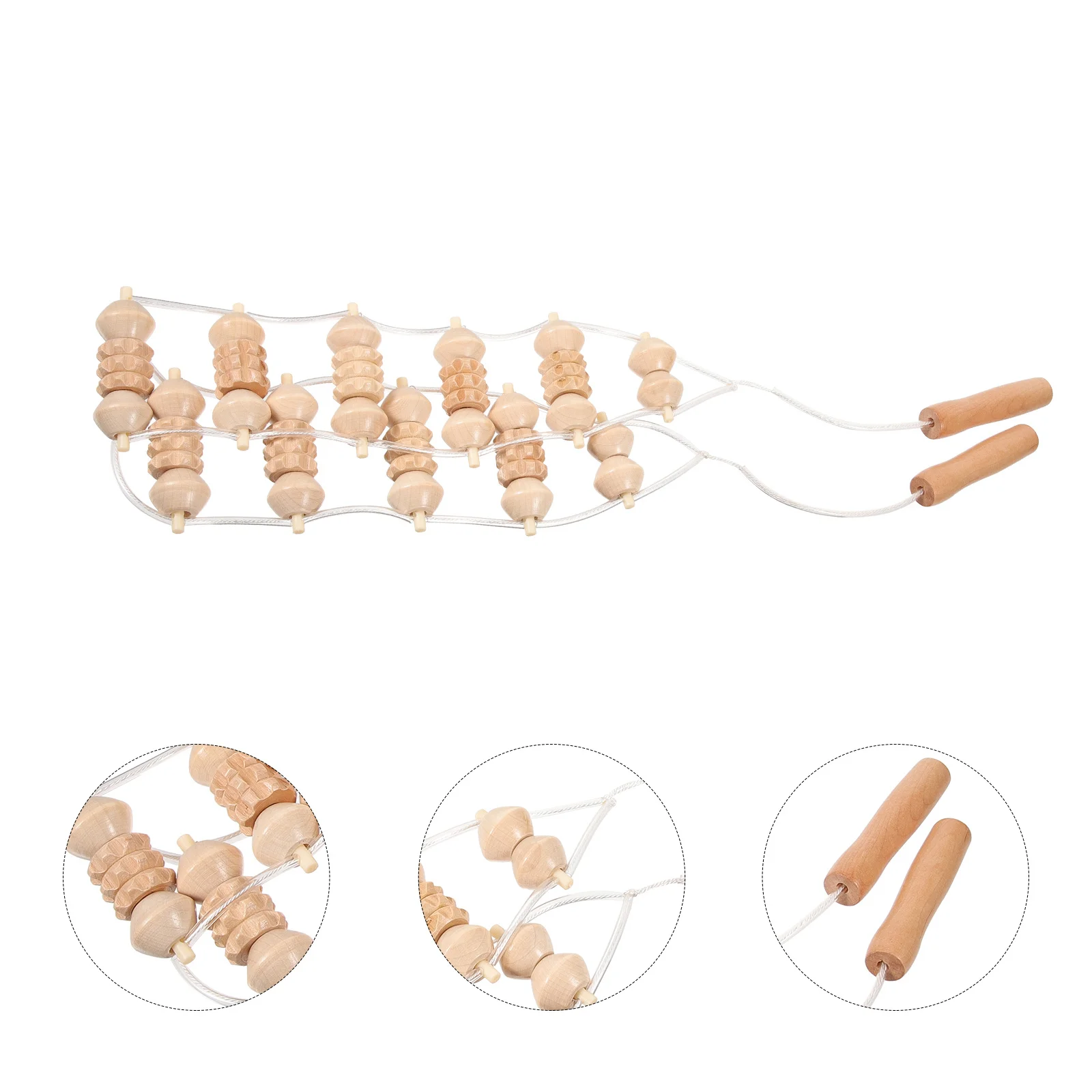 

Роликовый массажер для спины, инструмент для растяжки, портативное деревянное устройство для облегчения мышц для дома, тренажерного зала, путешествий, йоги, восстановления, терапии