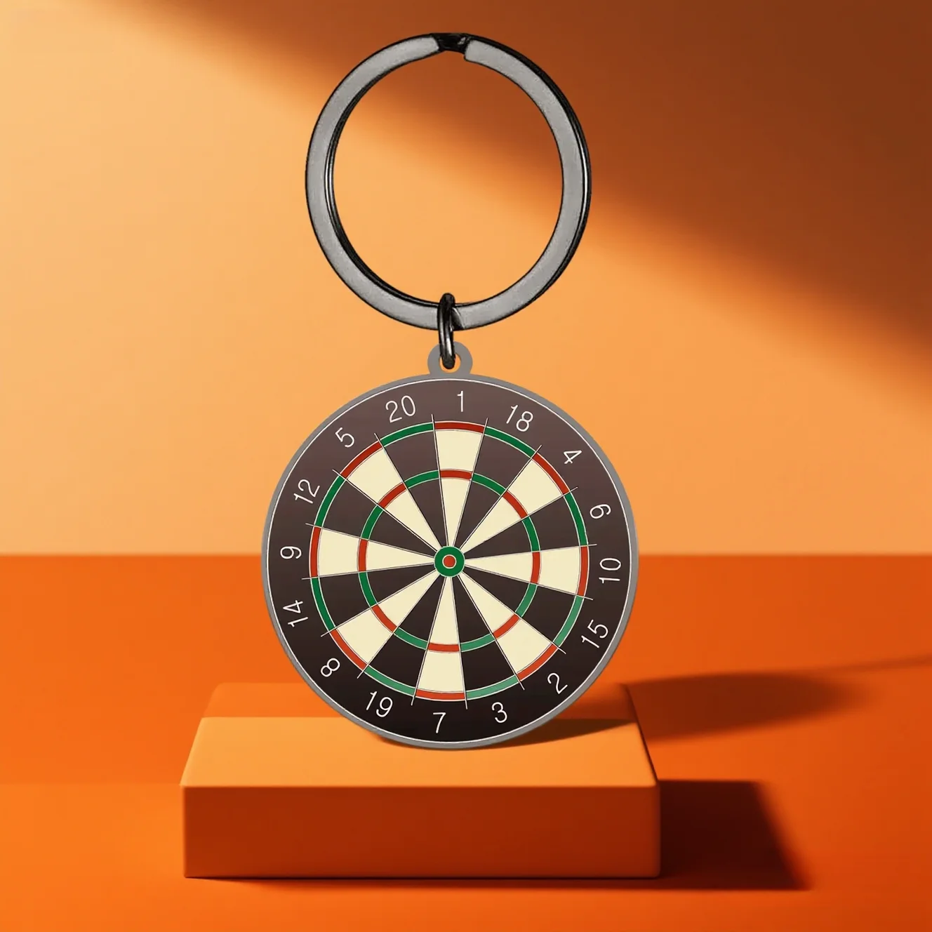 

Dart Target Keychain Black Stainless Steel Material Accurately Reproduces Dart Target Plate Dart Enthusiasts Members Dart Clubs
