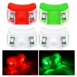 4x LED Boat Navigation Lights For Boat Yacht Motorboat Bicycle Hunting Night Fishing Silicone Boat Lights Turn Signals Practical