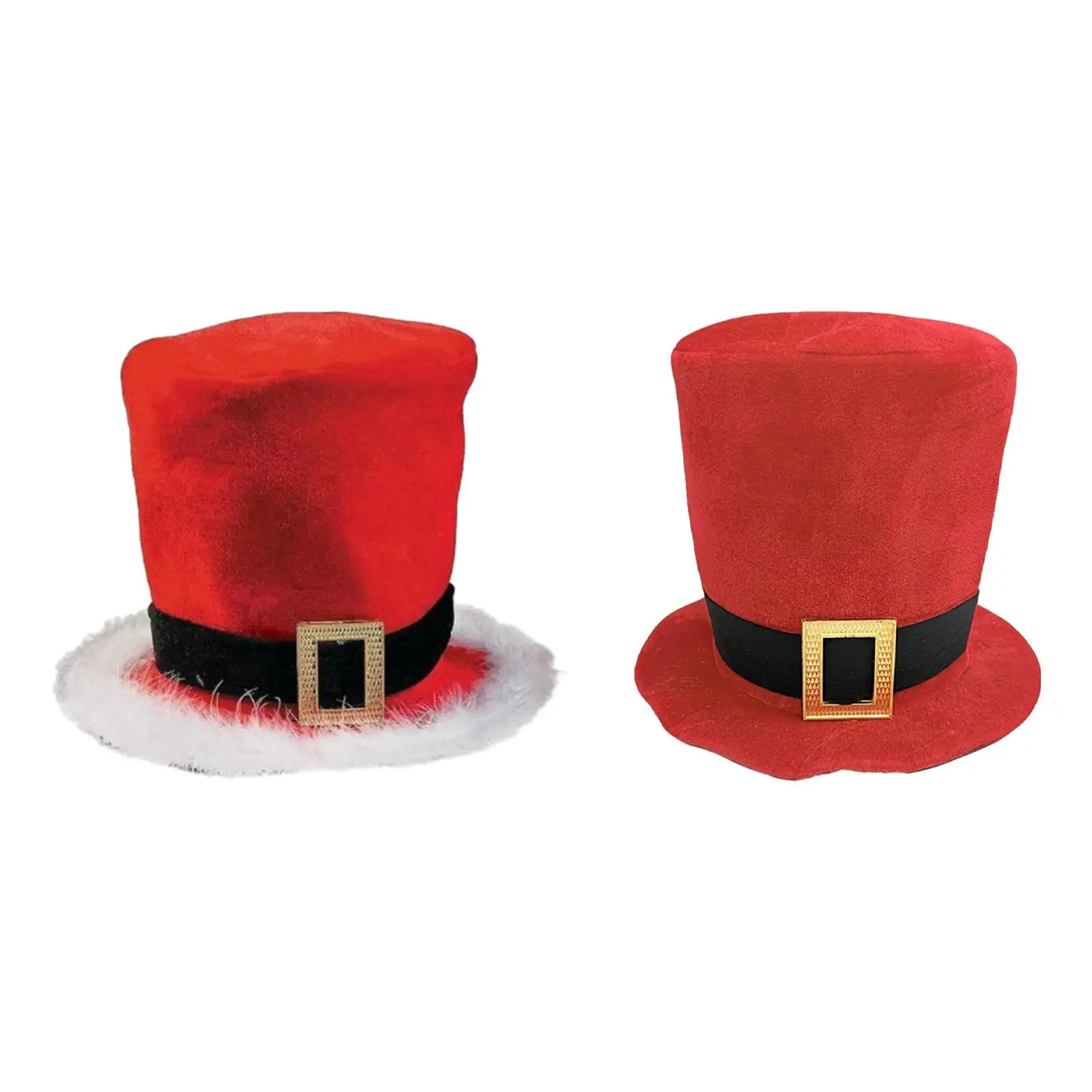 Świąteczny cylinder Miękki wystrój dla mężczyzn, kobiet i dorosłych Kostium na Boże Narodzenie