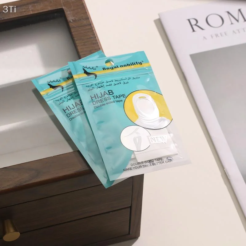 양면 Hijab 테이프 패션 뷰티 테이프 클리어 바디 강력한 투명 패브릭 접착 테이프 의류 액세서리