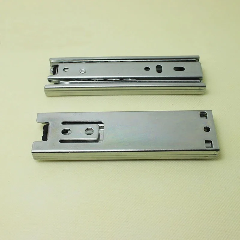 2pcs 5in Mini Short Drawer Slides Furniture Guide Rail Full Extension Kitchen Cupboard Drawer Hardware 35mm Width