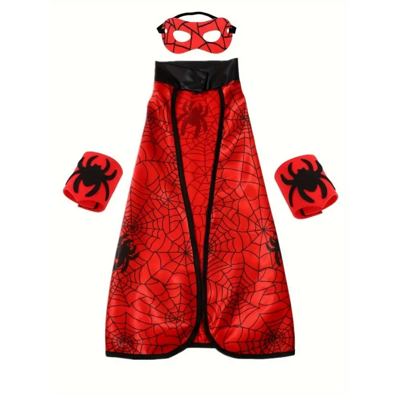 كيب إن تويلي d'araig dne pour garçon, avec masque d'Halloween et poignets, ensemble de tenue de personalage de heros نابض بالحياة #1