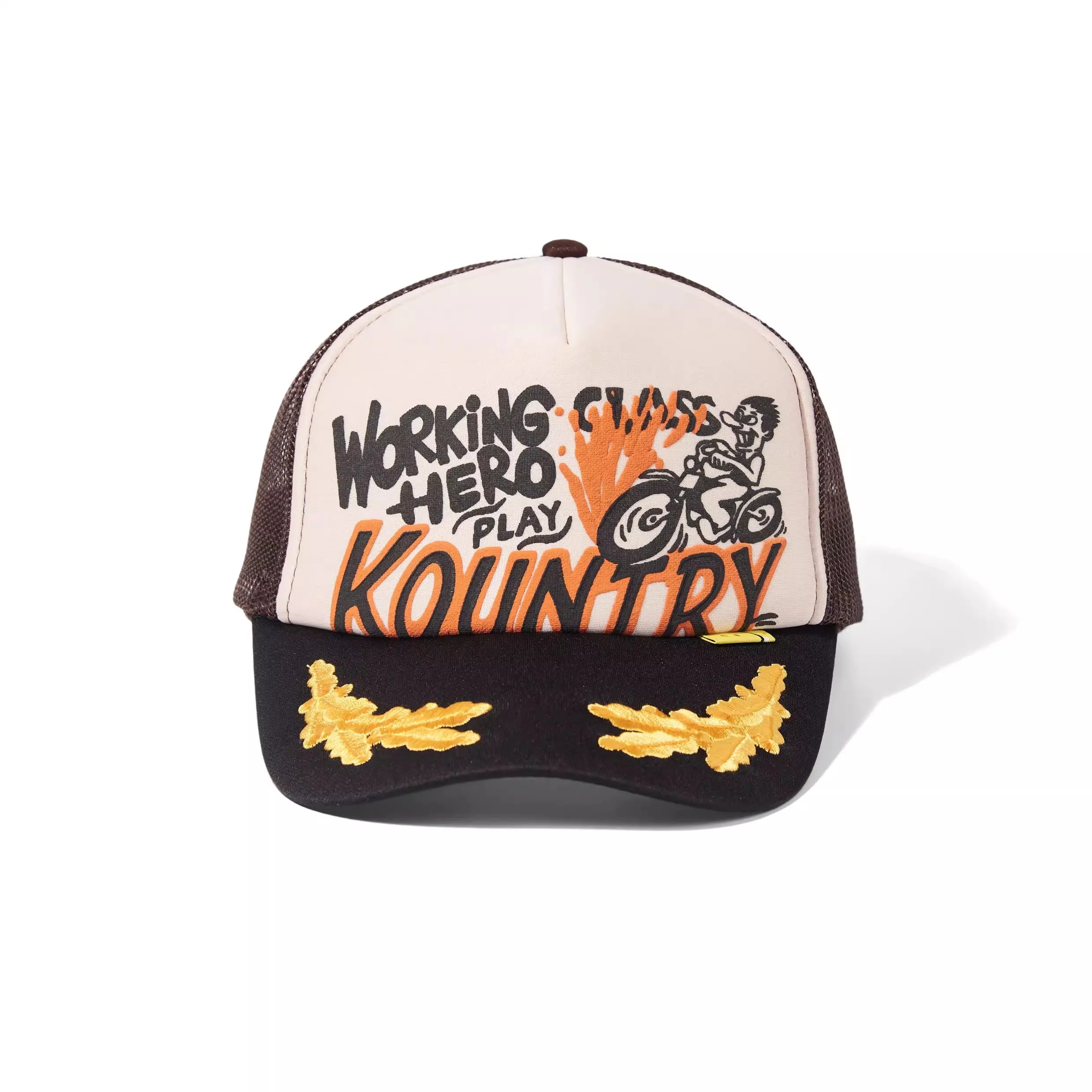2025 KAPITAL Retro Motorcycle Graffiti Hip-Hop Style Adjustable Embroidery Baseball Cap MZ254