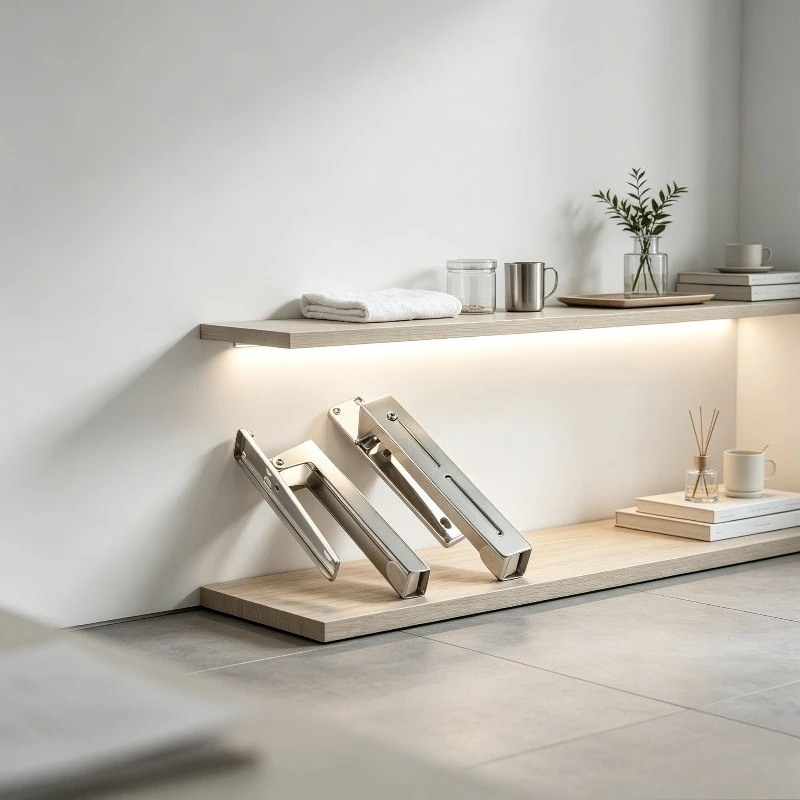 Expandable Stainless Steel Microwave Oven Stand, Foldable Wall Mount Shelf Rack Bracket for Kitchen, Versatile Organizer.