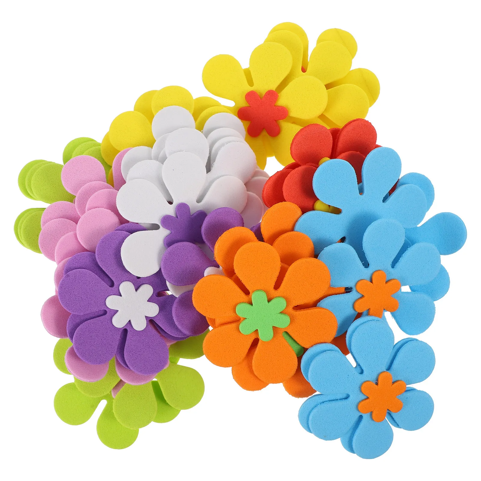 Art Craft Flower Making - 81 Pcs Flower Shapes Sticker EVA