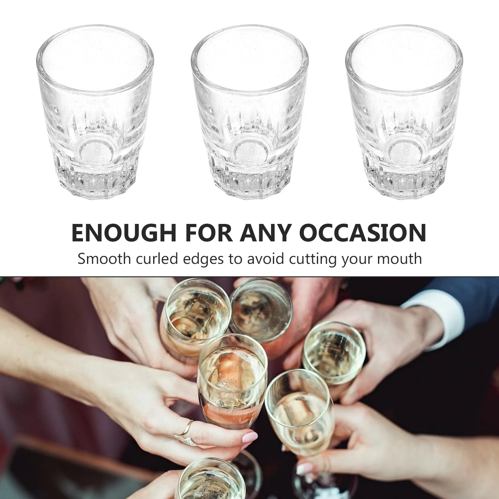 6 Pcs Wine Glasses Drinking Cup Kit Beverage Transparent Cups Restaurant Glassware