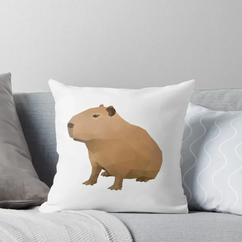 

Capybara Polygon Art Throw Pillow Cushion Cover Luxury Embroidered Cushion Cover Luxury Cushion Cover Luxury Pillow pillow
