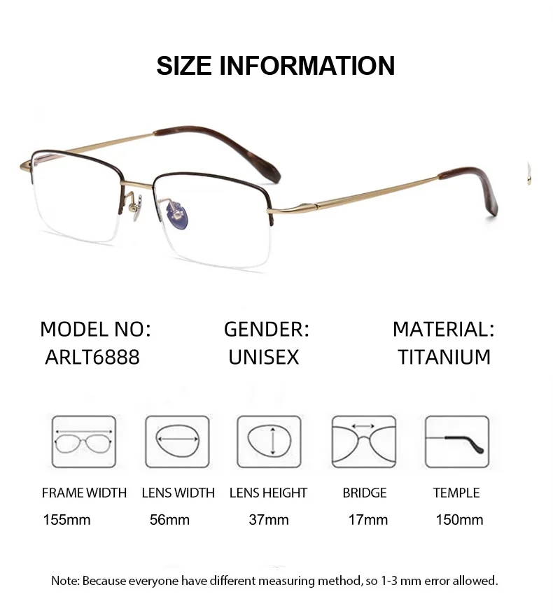 ELECCION Prescription Glasses Frame Super Quality Optical Eyewear UltraLight Pure Titanium Men Women Glasses Myopia Photochromic