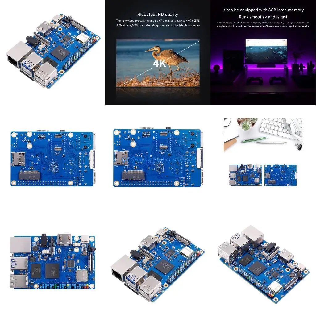 H9EB Motherboards Rk3566 Chip Quadcores Processor for Orange 3b Main Control Board