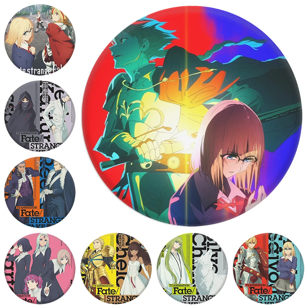 Pin de Solapa de 58 mm con Diseño de Anime Fate Strange, Broche de Metal SPTE para Disfraces de Cosplay ﻿ Accesorio