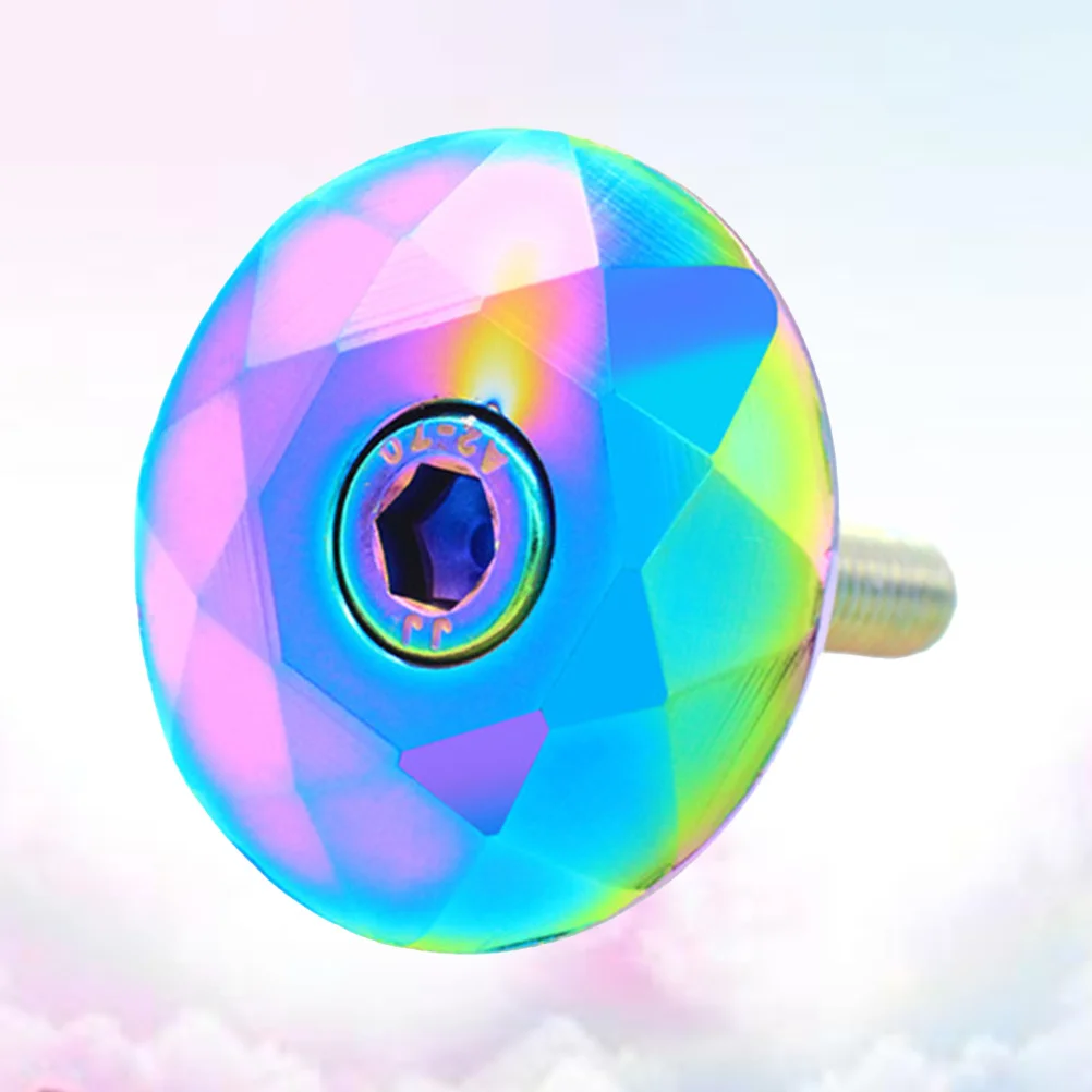1Pcs Premium Aluminum Bike Headset Lid Headset Accessories Road Bike Parts Strong Colorful Bolt Included Head Part Lid