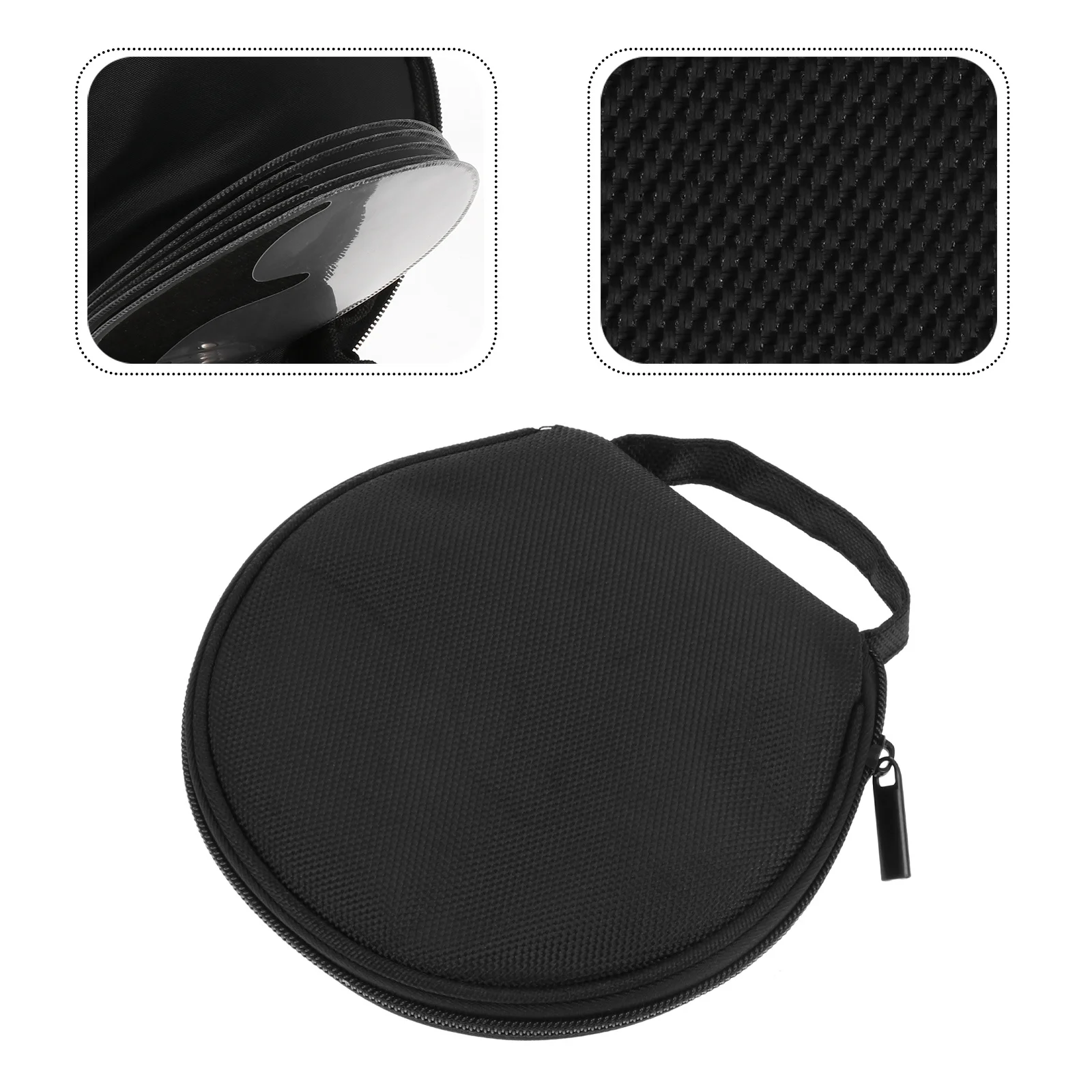 

20 Capacity Cd Storage Bag Portable Large Capacity Zipper Disc Case Holder Car Home Organizer Storage Wallet Disc Protector