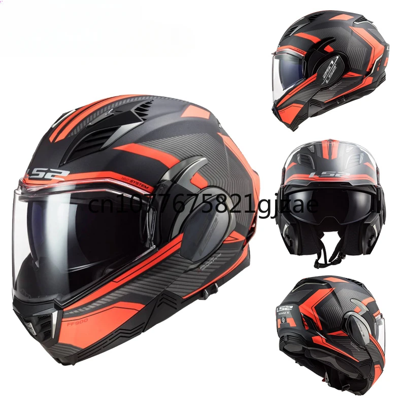 Original LS2 FF900 motorcycle helmet 180 degrees back somersault helmets ls2 Valiant 2 casco moto casque