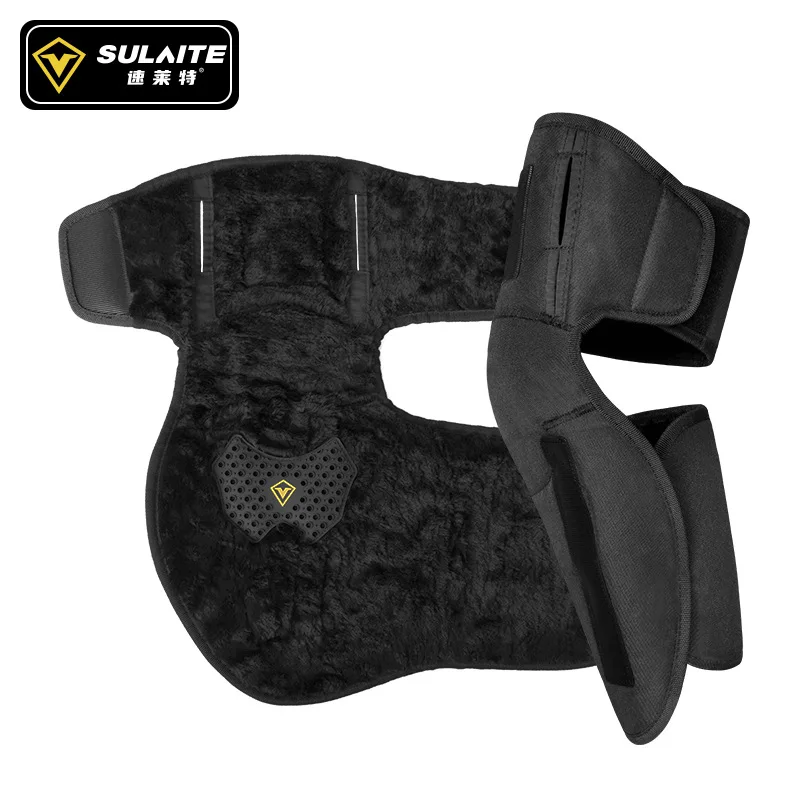 

Motorcycle Knee Pads Warm Block Winter Thickened Plush Windproof Cold Lining Removable Cycling Protective Gear Warm Block