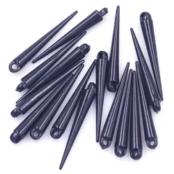 50 adet siyah akrilik koni gözyaşı perçin Punk çıtçıt sivri kolye küpe takı DIY bulguları takılar 34mm