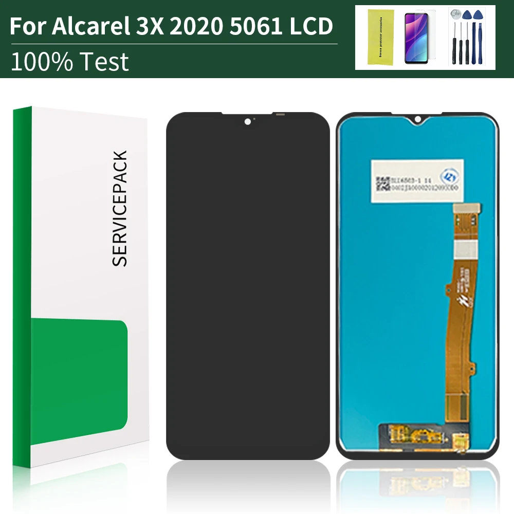 For Alcatel 3X Display For Alcatel 3X 2020 Display 5061K 5061U LCD Display Touch Screen Digitizer Assembly Replacement Parts