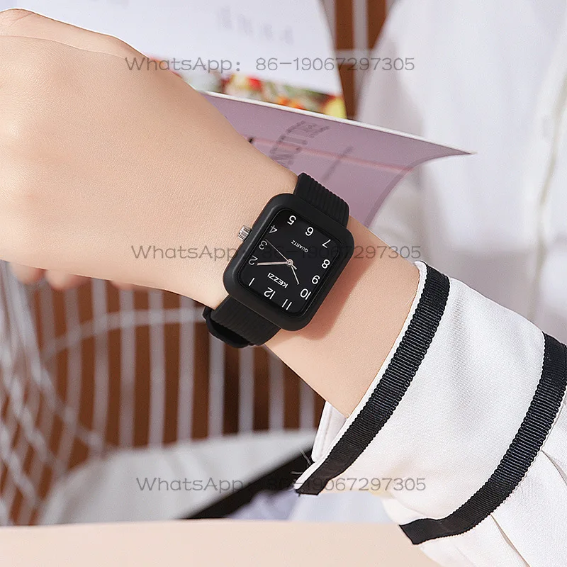 Customized new watch Student leisure sports versatile waterproof silicone waterproof quartz watch