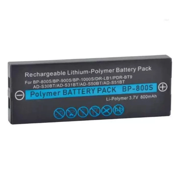 BP-800S 3.7V 800mAh Replacement Li-Polymer Battery Compatible with BP-900S BP-1000S DR-LB1 PDR-BT9 for Kyocera Finecam S3 S4 S5