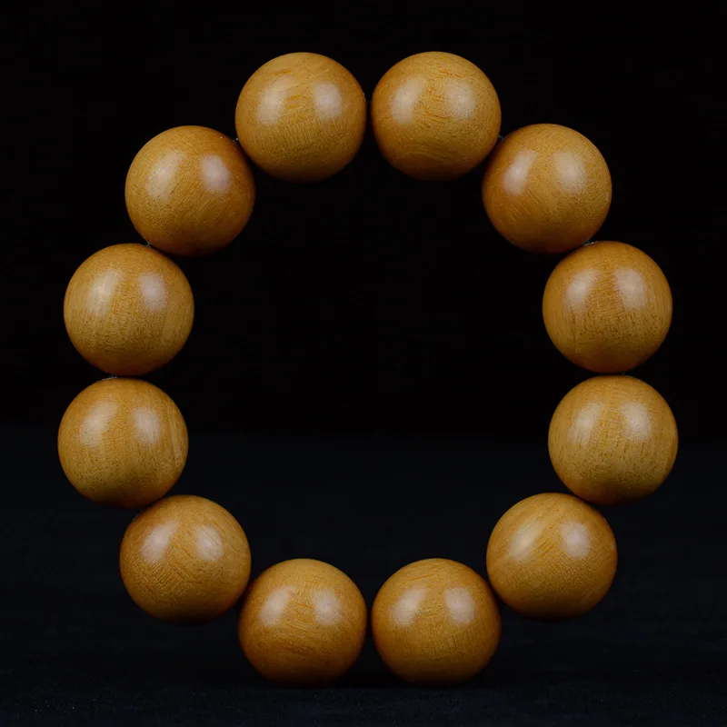 

Dongjia Sandalwood New Mountain Sandalwood Old Material Old Mountain Sandalwood20Buddhist Prayer Beads Bracelet Wholesale