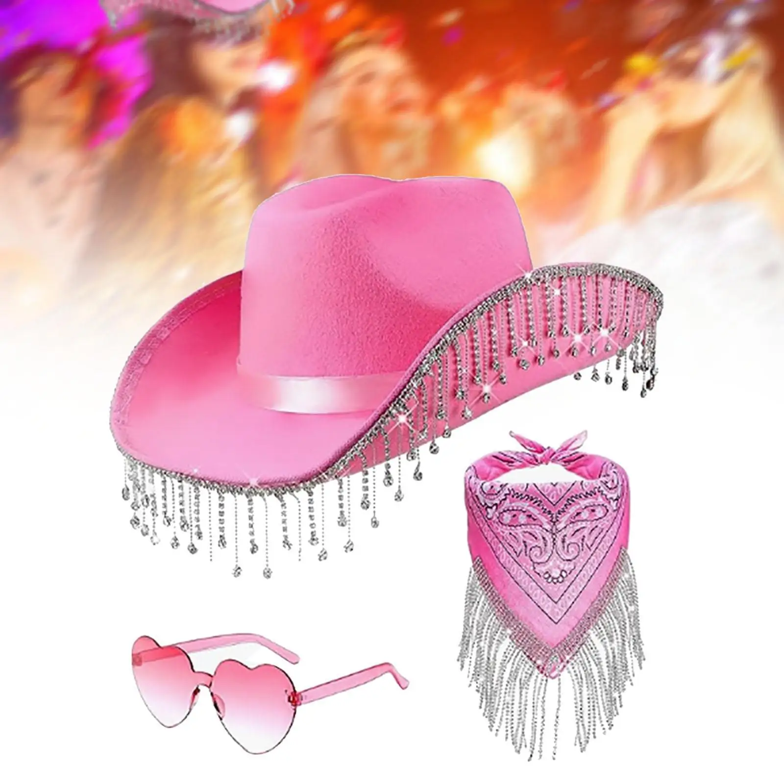 Western Cowboy Hat Novelty Simple Cowgirl Hat for Birthday Party Performance