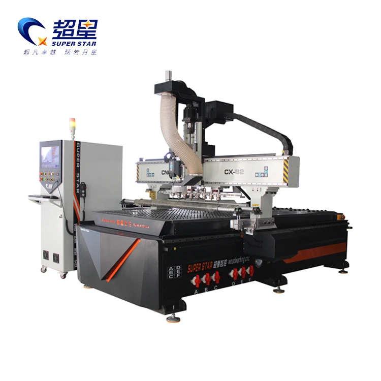 آلة صنع الأثاث فراغ الجدول نظام تايوان آلة التوجيه ATC Cnc