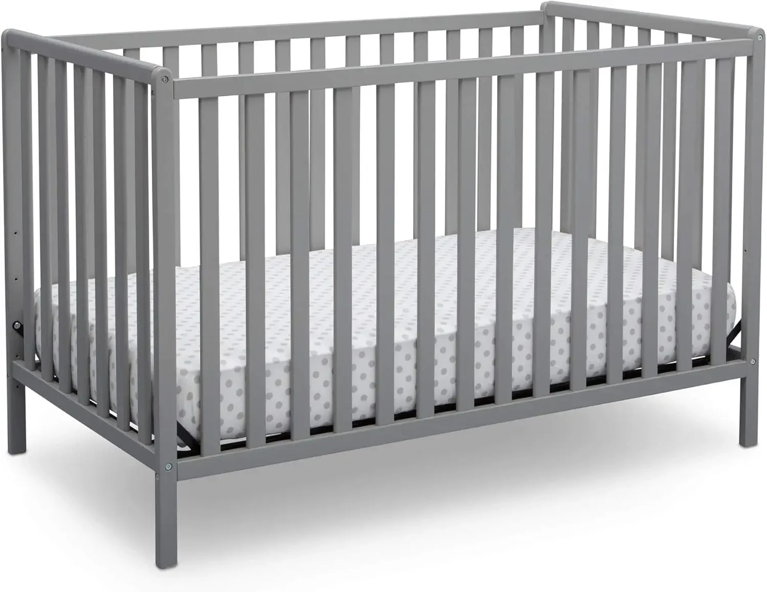 Heartland 4-in-1 Convertible Crib - Greenguard Gold Certified, Grey