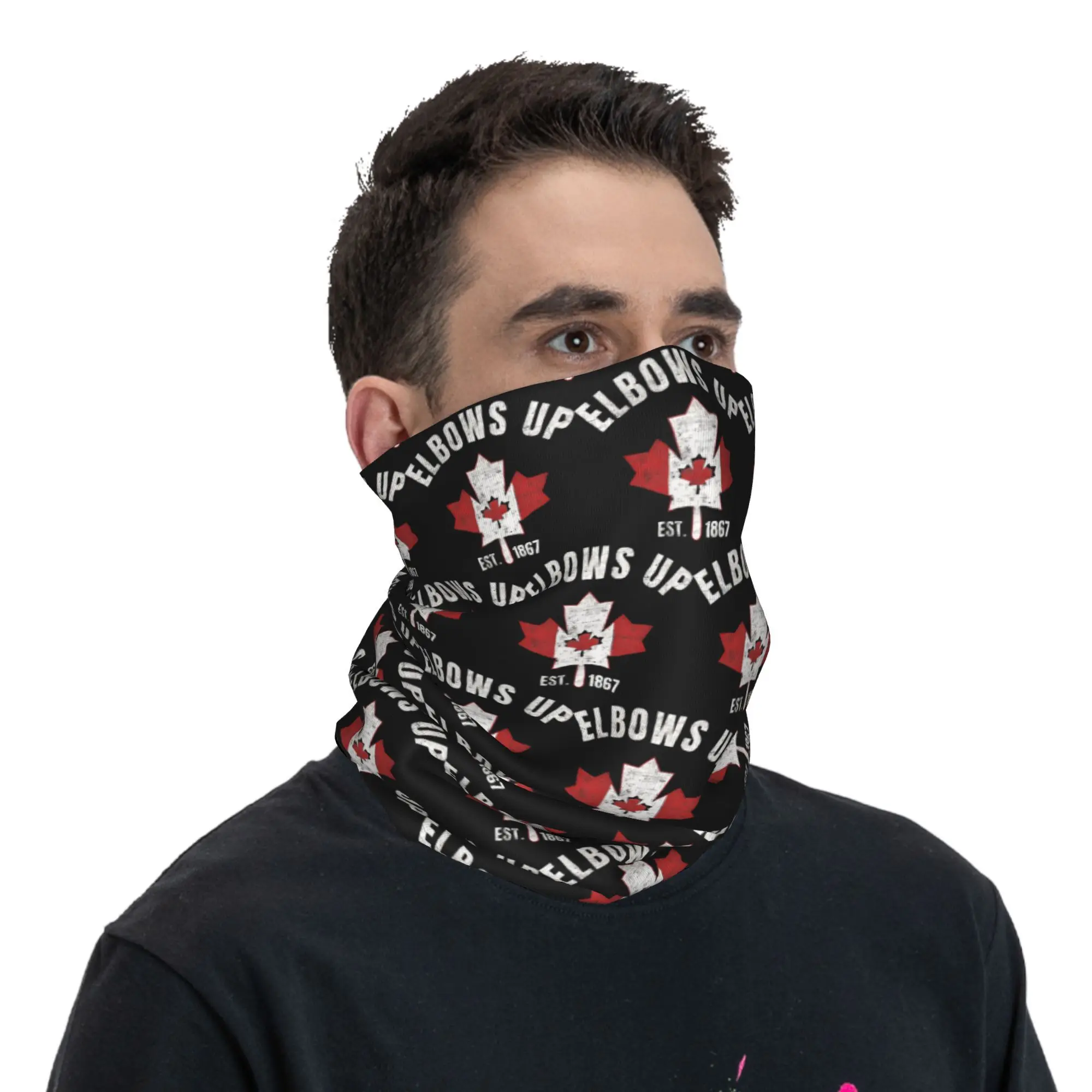 Outdoor Balaclava Canada Elbows Up Cycling Mask Seamless Soft 2025 Canadian Proud Gift  Face Masks Windproof Scarf Bandana