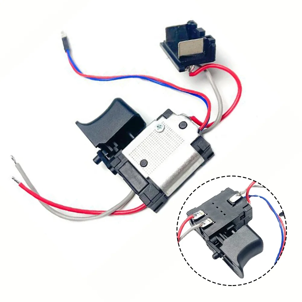 Triggerschakelaar voor elektrische boormachines met drukknop met instelbare snelheidsregeling en stofdichte functie Geschikt voor draadloos elektrisch gereedschap
