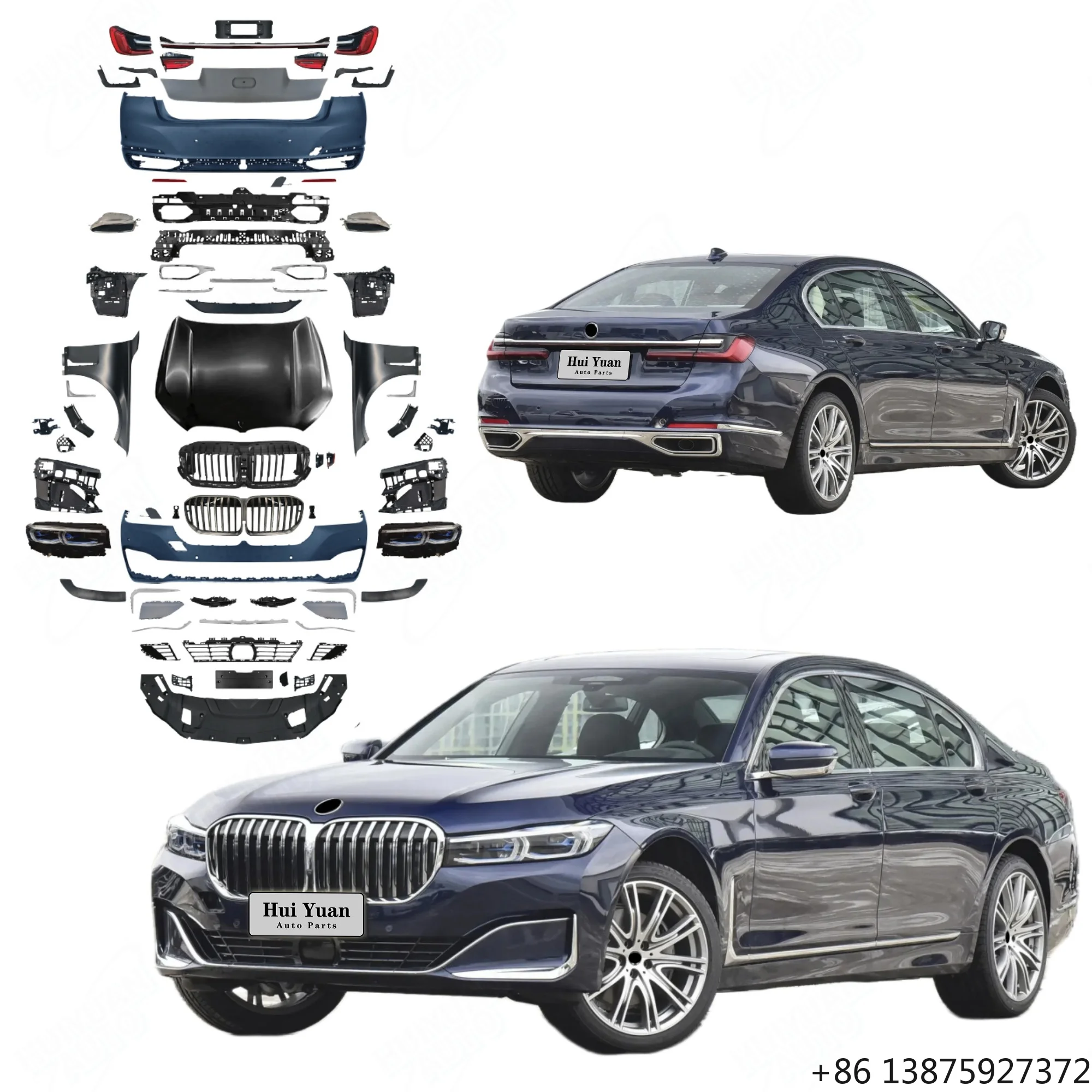 

Новый комплект кузовных деталей для BMW 7-й серии G11 G12 2016-2018 годов, обновление до модели G11 LCI Executive, включая фары, капот, бамперы