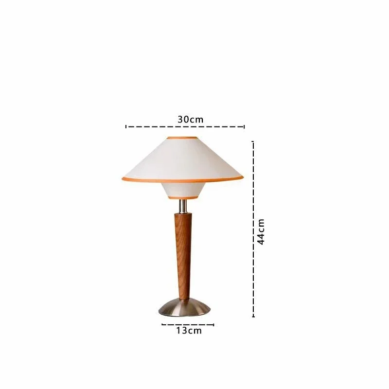2026 New Design Table Lamp Desk Light Wood Bracket Fabric Lampshade E27 Bulb Modern for Study Bedroom Bedside