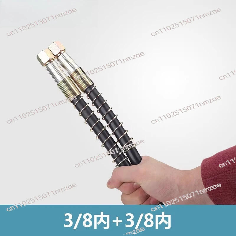 Rubber Hose, with 3/8 Inch Female and Male Threads, 70MPa （1pcs) High-pressure Hydraulic To-ol Oil Pipe