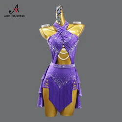 Latin American Woman Clothes Dance Costume Womens Evening Party Dress Adult Sport Suit Ballroom Girls Prom Dancewear Customized