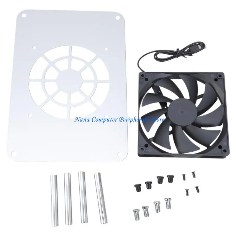 F68C Multifunctional Routers Cooling Base Set-top Box Networking WIFI Bracket Coolers 12cm 14cm Quiet Fan