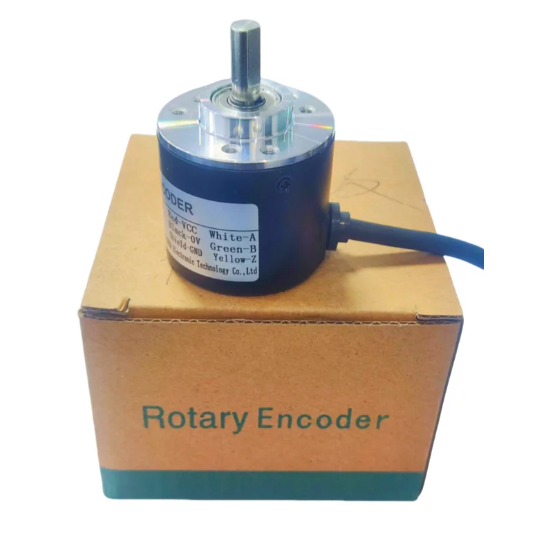Codificador rotativo fotoelétrico incremental de 600 pulsos DC5-24V substituição para codificador E6B2-CWZ6C 600p/r novo codificador incremental
