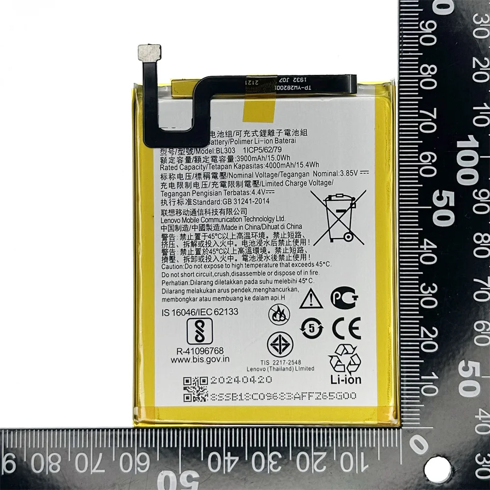 Genuine Replacement BL303 4000mAh battery For Lenovo A6 Note L19041 PAGK0027 PAGK0027IN Phone Batteries+FREE Kit Tools