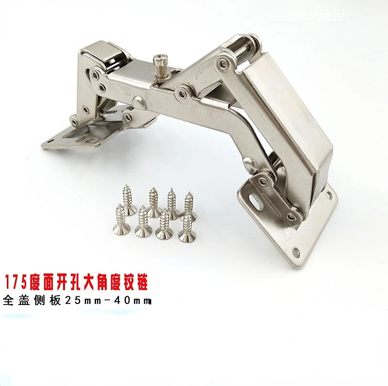 

180 Degree Door Opening, Large Angle, Hole Free Furniture, Thick Door Hinge, Full Cover, 30mm Extra Thick Door, Heavy Hinge