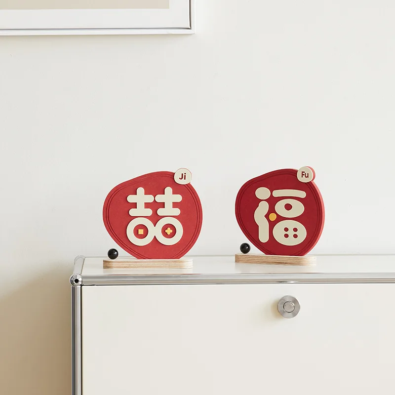 

House warming new home decoration living room entrance creative ornaments TV cabinet wine cabinet decoration