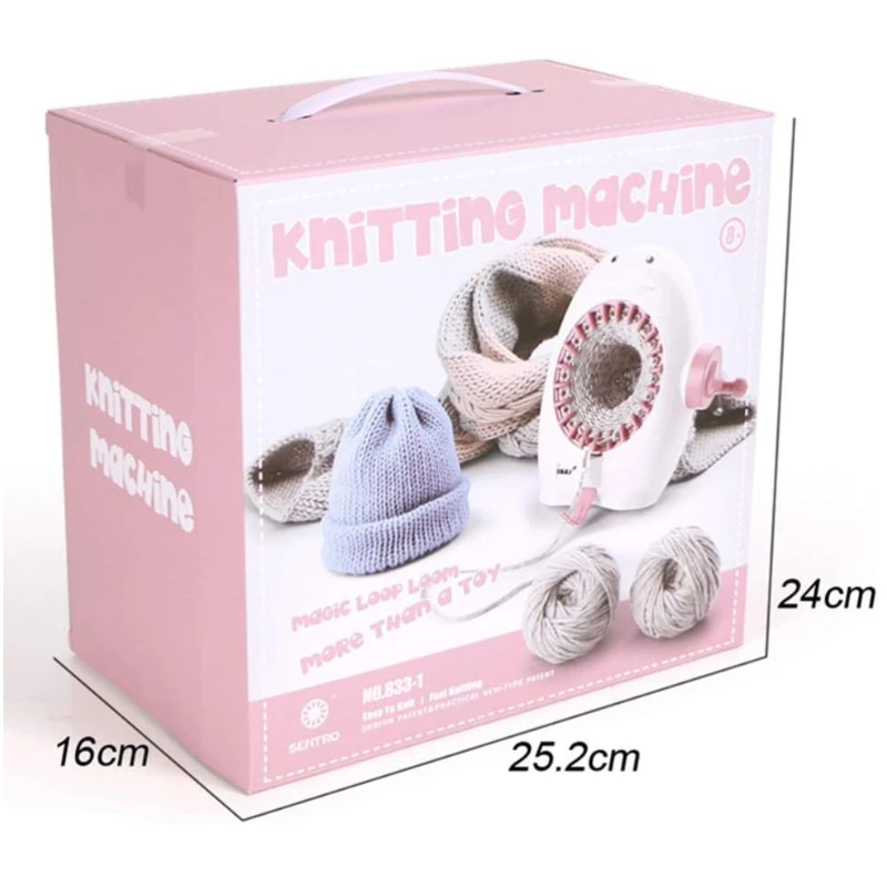 SENTRO 22 Needles Knitting Machine Penguin Shape Stand,DIY Hand Knitting Loom Woven Manual Woven Machine for DIY Scarf/Sock/Hat