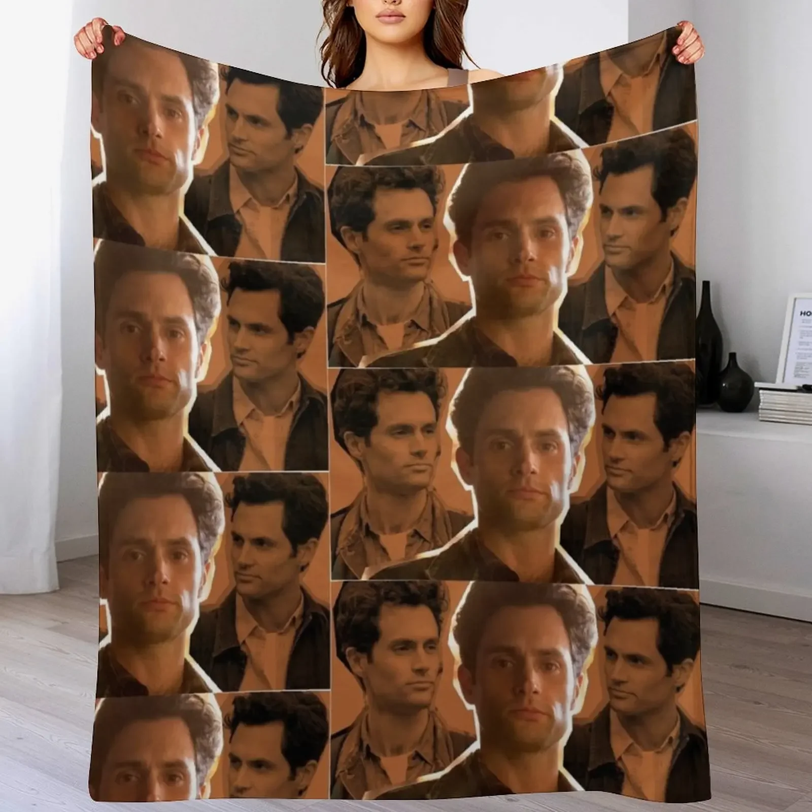 

Joe Goldberg Throw Blanket Travel Size Cozy Blanket for Plane Train