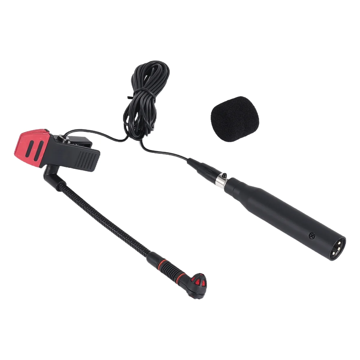 Superior  IM500 Clip-on Instrumental Condenser Microphone Gooseneck Mic for Orchestra Saxophone Trumpet Saxe